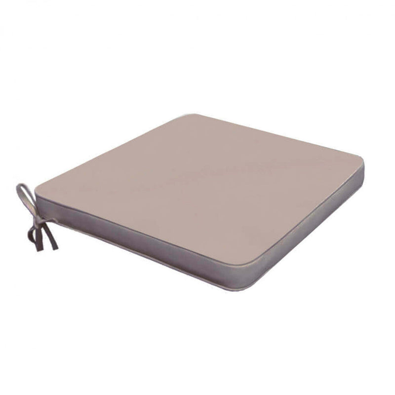 Cuscino Real Seduta 39x39x4 cm in Poliestere Tortora