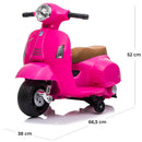 Piaggio Mini Vespa Primavera Elettrica 6V per Bambini Rosa
