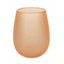 Set 6 Bicchieri Acqua Effetto Frosted Happy Hour Sunset in Vetro VdE Tivoli 1996 Rosso