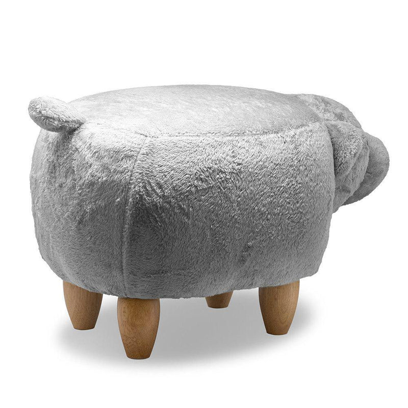 Sgabello Pouf Poggiapiedi per Bambini 65x35x36 cm Orso Marrone Divina Home