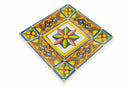 Set 6 Piatti Quadrati in Porcellana 30x30 cm Villa d'Este Home Tivoli Costiera