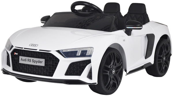 Elektro Rutscher 12V Audi R8 Spyder Weiß prezzo