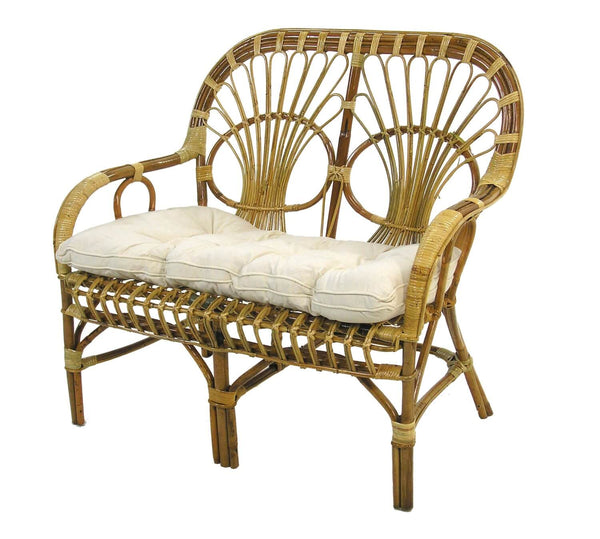 Niedriges Rattan-Gartensofa mit Kissen 105x65H44/62/90cm Adami Sole prezzo