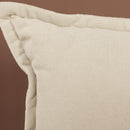 Poltrona Relax Girevole 360° con Schienale Regolabile in 5 Posizioni in Tessuto Effetto Lino Beige      