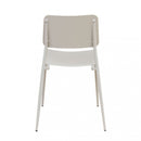 Sedia da Giardino Vega Impilabile 42x53x80 h cm in Acciaio Tortora