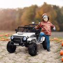 Macchina Elettrica Fuoristrada per Bambini  12V con Doppio Motore Telecomando e Luci Bianco      