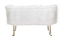Divanetto 2 Posti 134x54x77 cm in Tessuto Imbottito