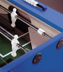 Calciobalilla in Mdf Blu con Aste Uscenti e Gambe Pieghevoli Garlando Foldy