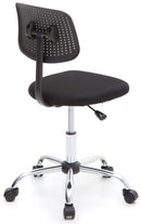 Sedia Poltrona Poltroncina Operativa in Tessuto Painter Nera