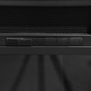 Camino Elettrico da Pavimento Effetto Fiamma 107x24x95,2 cm 900W/1800W Cornice in Legno Bianco