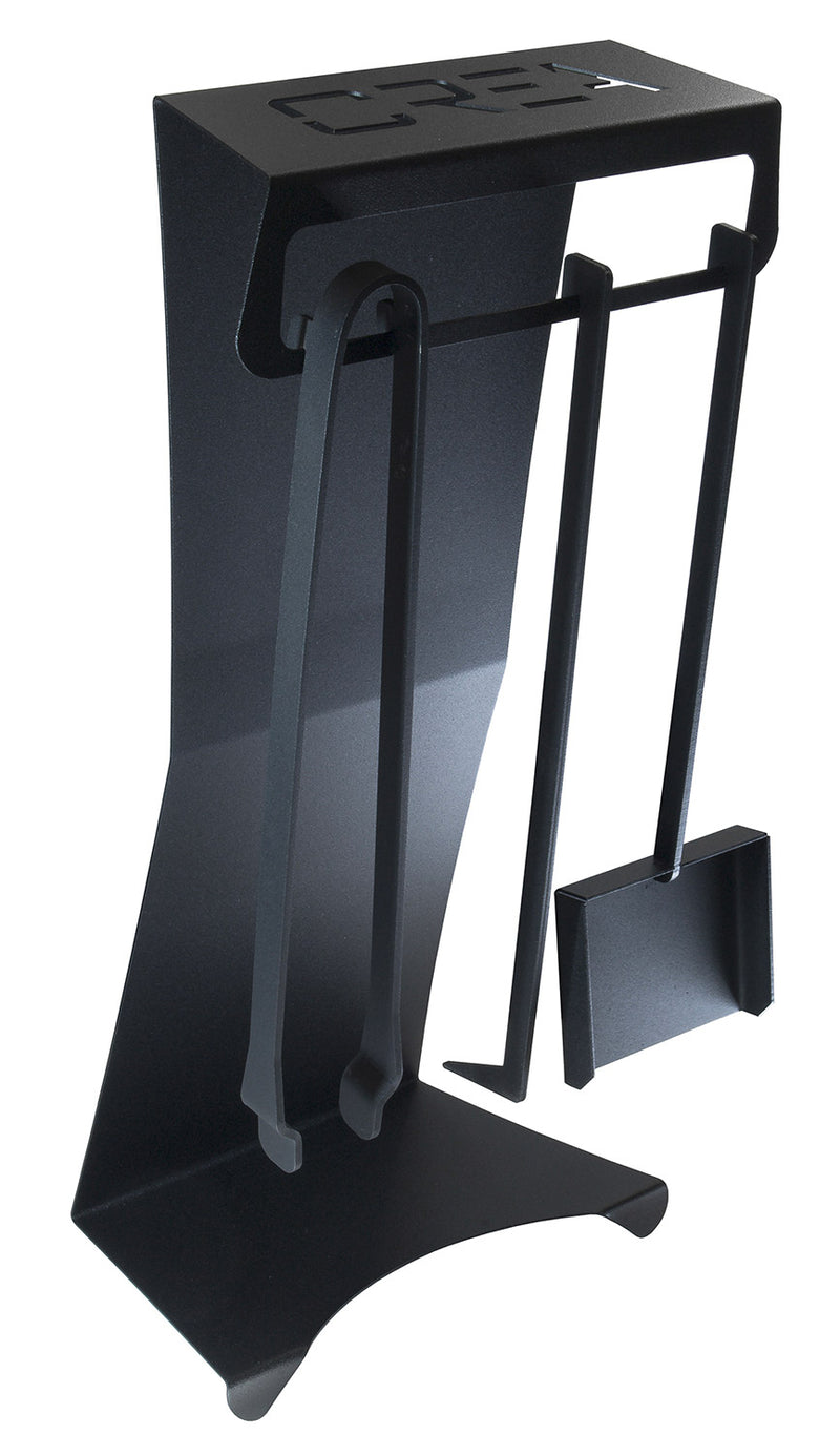 Set Camino 3 Pezzi con Supporto 290x185x600 cm in Acciaio Crea Puma Nero