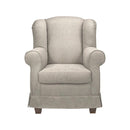 Poltrona Bergere 103x87x84 cm in tessuto beige