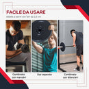 Set di 4 dischi pesi per bilanciere totale 30KG - 2x5kg e 2x10kg 