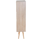Libreria con Piedini Legno Naturale 60x30x124 cm 