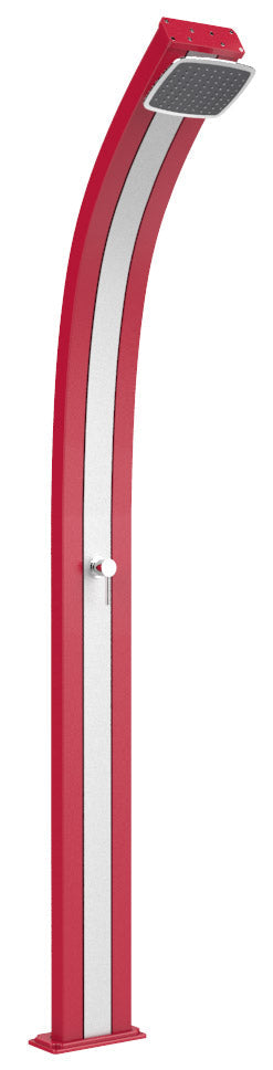 Doccia Solare da Esterno Giardino 25L Miscelatore Arkema Spring Fascia Inox Cherry acquista