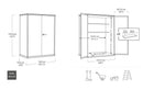 Armadio Porta Attrezzi da Esterno 140x73,6x170,4 cm Keter Signature Vertical Shed in Resina Effetto Legno Noce      