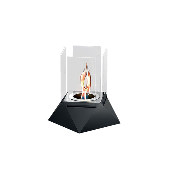 Camino a Bioetanolo da Tavolo 26x26x28 cm 800W 0,3L Oslo Nero prezzo