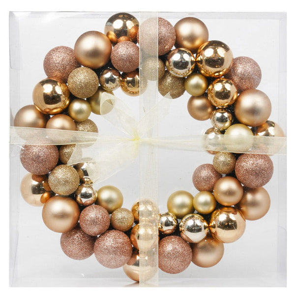 Weihnachtskranz Ø38 cm mit Champagnerkugeln prezzo