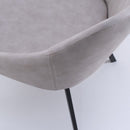 Set 2 Sedie 51x44x77 cm in Similpelle Grigio Melange