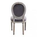 Sedia Constance 48x46x96 h cm in Velluto Tortora