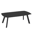 Set Salotto da Giardino Divano 2 Poltrone e Tavolino in Alluminio Riverside Antracite