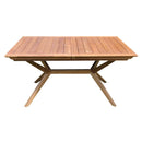 Tavolo Bali 180/240x90x75 h cm in Legno di Acacia Marrone