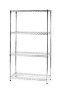 Scaffale 4 Ripiani 90x35x168 cm in Metallo Cromato Tosini