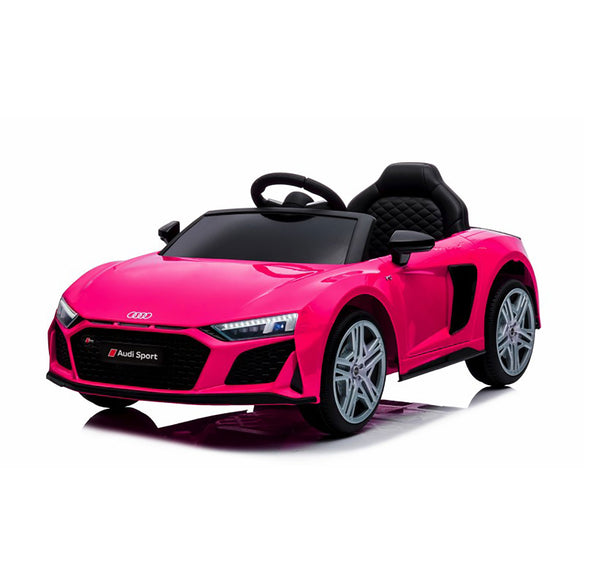 acquista Macchina Elettrica per Bambini 12V Licenza Ufficiale Audi R8 New Spyder con Telecomando e Sedile in pelle Rosa