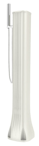 Mini Doccia Solare da Giardino Lavapiedi Miscelatore e Doccetta Mobile Arkema Happy Go Bianco