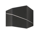 Applique da Interno a LED in Metallo Nero Opaco