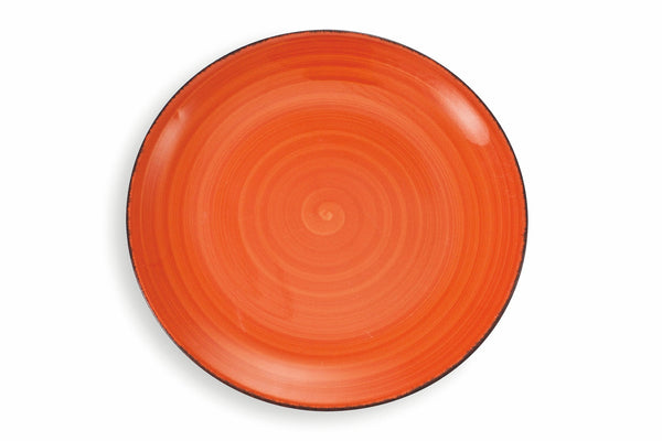 prezzo Set 6 Speiseteller aus Steinzeug Ø27,5x3 cm Villa d'Este Home Tivoli New Baita Orange