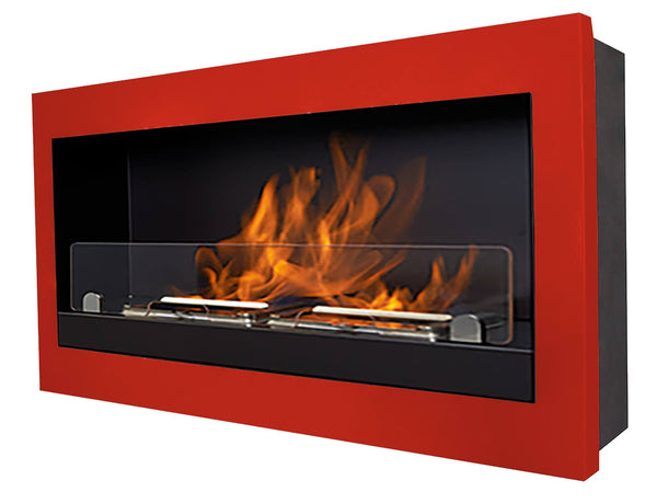 acquista Bioethanol Wandkamin 45x85 cm Karlsen Verona Rot