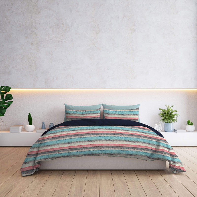 Copripiumino con Federe Stampato in Microfibra Sarah Varie Misure