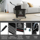 Carrello Pulizie con Secchio da 20 L e Strizzatore 60x27x70.5 cm Nero  