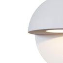 Lampada da parete Outdoor in Alluminio Mezzo Bianco