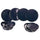 12-teiliges Tafelservice in New Bon China Villa d'Este Home Tivoli Luxury Blue