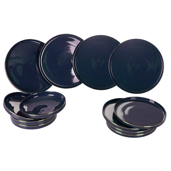 acquista 12-teiliges Tafelservice in New Bon China Villa d'Este Home Tivoli Luxury Blue