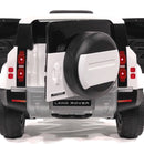 Macchina Elettrica per Bambini 12V con Licenza Land Rover Defender Bianca