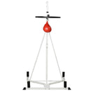 Piattaforma Boxe con Speed Ball Ø16 cm in Acciaio  Bianca