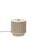 Fontana con Led Ø25x23 cm in Metallo Akira Beige