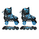Pattini Classici e in Linea Roller 2 in 1 Misura Regolabile 35-38 Ruote Intercambiabili Blu o Rosso