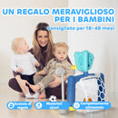 Rete da Calcio Canestro Basket Set Golf Gioco per Bambini Altezza Regolabile 60,4-68 cm  