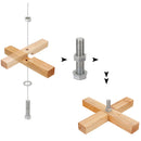 Albero di Natale Innevato King Premium 180 cm 831 Rami con Pigne e Base in Legno Verde      