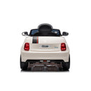 Macchina Elettrica per Bambini Fiat 500 12V 30W con Telecomando Luci e Suoni Bianco  