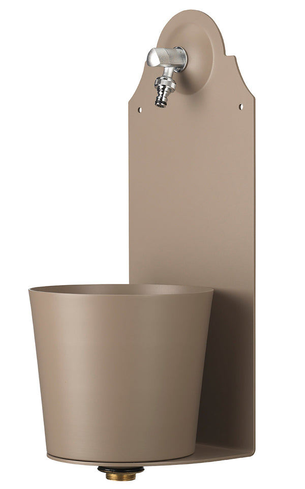 online Gartenwandbrunnen mit Belfer 42/PRX Tortora Wasserhahn