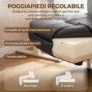 Sedia da Ufficio Girevole 61x 61x93-108 cm Schienale Alto con Braccioli in Finta Pelle Nero      