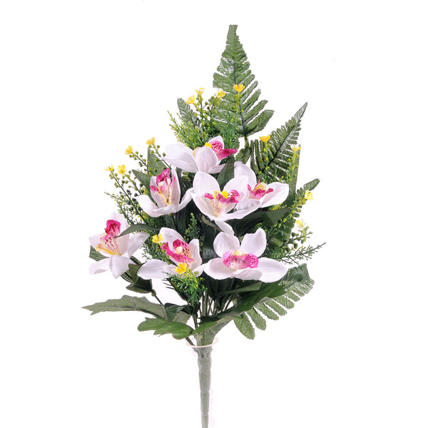 Set 4 Künstlicher frontaler Orchideenstrauß Höhe 51 cm Rosa online