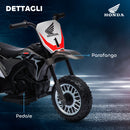 Moto Elettrica per Bambini Licenza Honda CRF450RL 6V Velocità: 3 km/h Grigio  