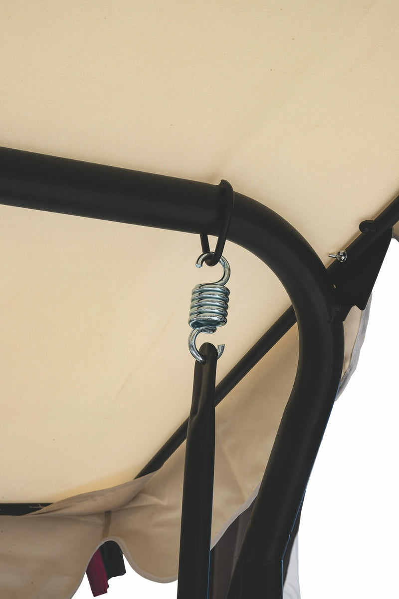 Dondolo da Giardino 3 Posti in Metallo Soriani Avorio