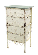 Mobile in Metallo con 4 Cassetti H 92 cm